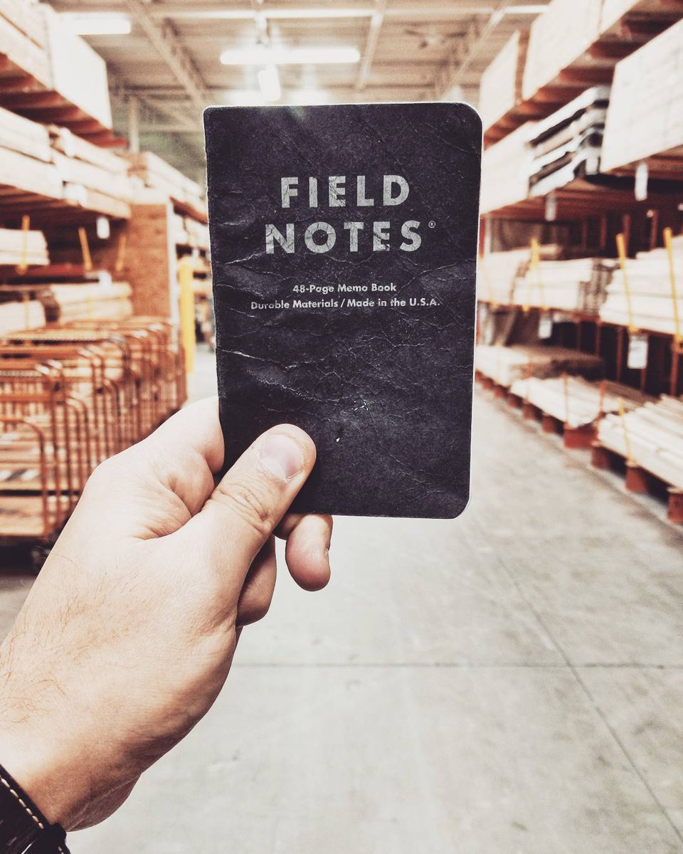 setherichardson's tweet photo. My second brain and an essential part of every hardware store trip.
#fieldnotes #edc #everydaycarry #dotgridnotebook https://t.co/KFKJhcSo7u