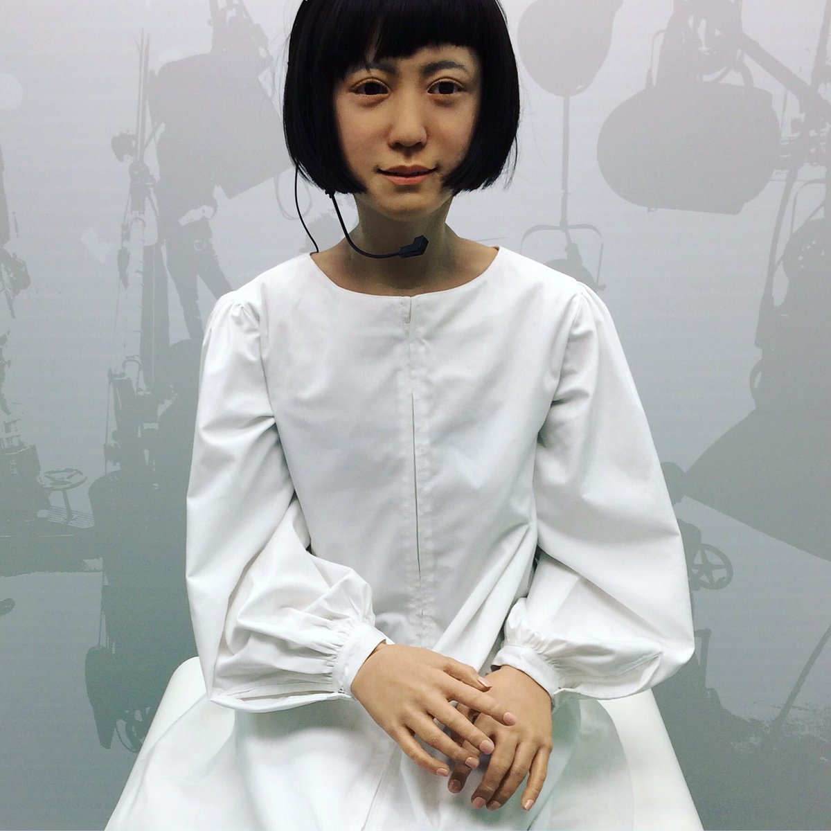 e_damingo's tweet image. Saw #androidrobot #robot #ArtificialIntelligence today. She is lovely