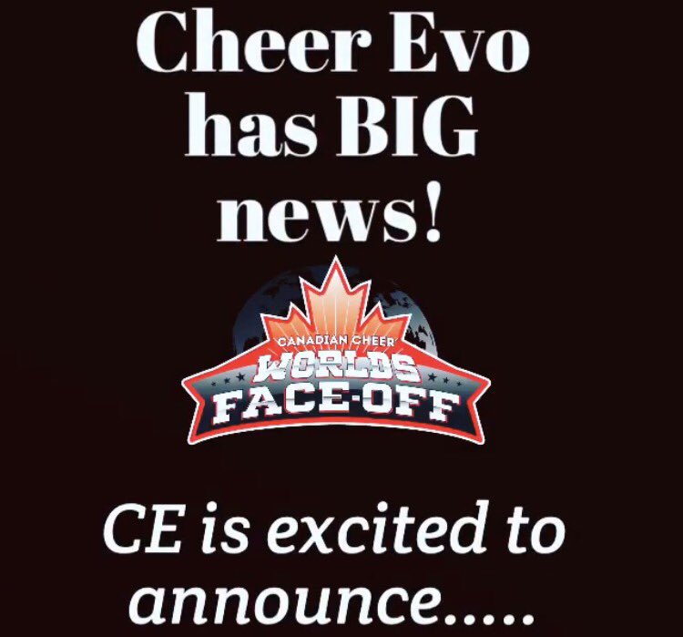 CACupdates1's tweet photo. Such an exciting moment for Canadian Cheerleading! We can't wait to see this event on TV 🇨🇦 @CheerEvolution https://t.co/P8suMBHRFR