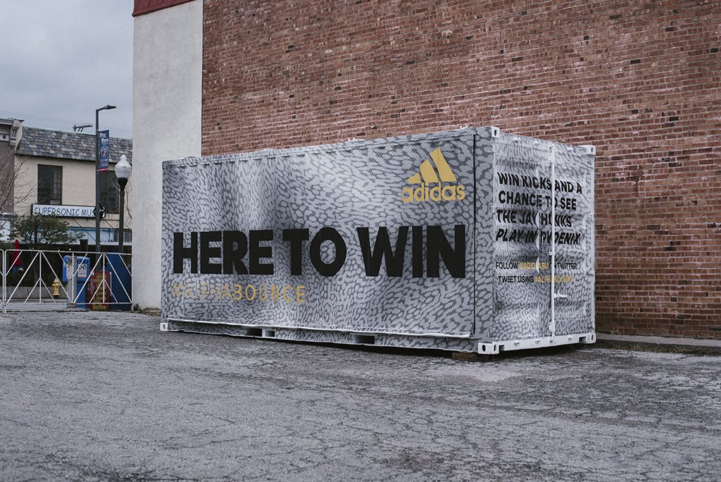 Rock Chalk! We’re in town with a container of free #alphabounce. Follow us during <a href="/KUHoops/">Kansas Men’s Basketball</a> next game to win a pair.