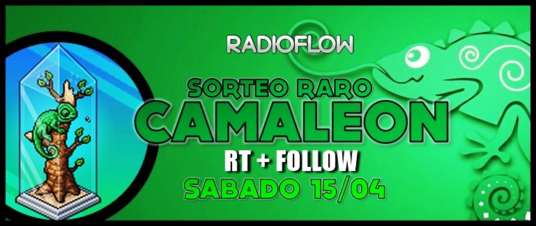 radioflow_CL's tweet photo. PARTICIPA POR UN RARO MASCOTA EXÓTICA "CAMALEÓN"🦎👏 DALE RT A LA IMAGEN Y FOLLOW A @radioflow_CL❤️ 
SORTEO: SÁBADO 15 DE ABRIL😍⬅️ https://t.co/j2J0uP8CZP