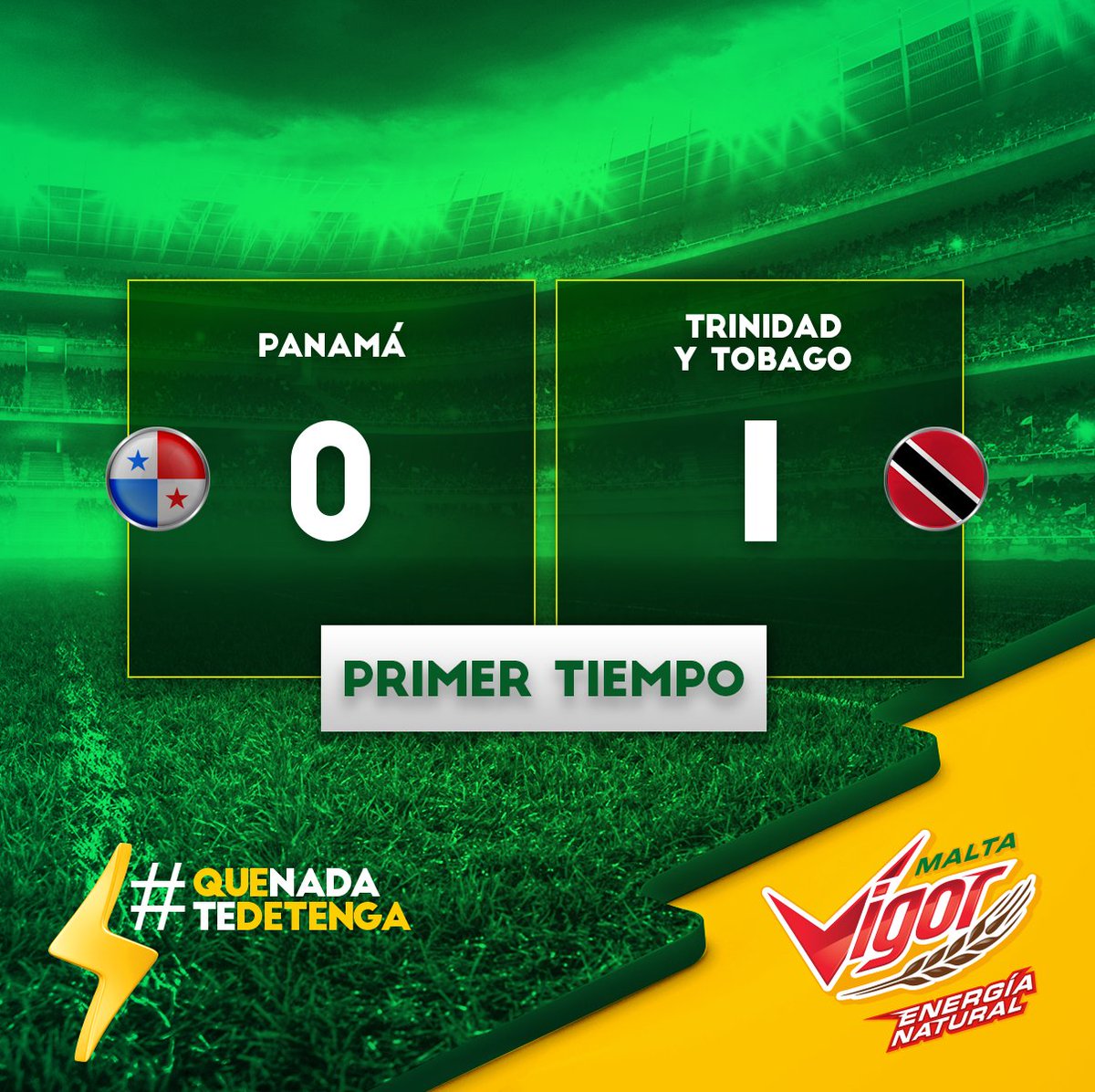 ¡Así quedo el primer tiempo! ¿Qué opinas del trabajo de nuestros jugadores en el campo? #PanamáRumboAlMundial #MaltaVigor #QueNadaTeDetenga https://t.co/W93NPf0U18