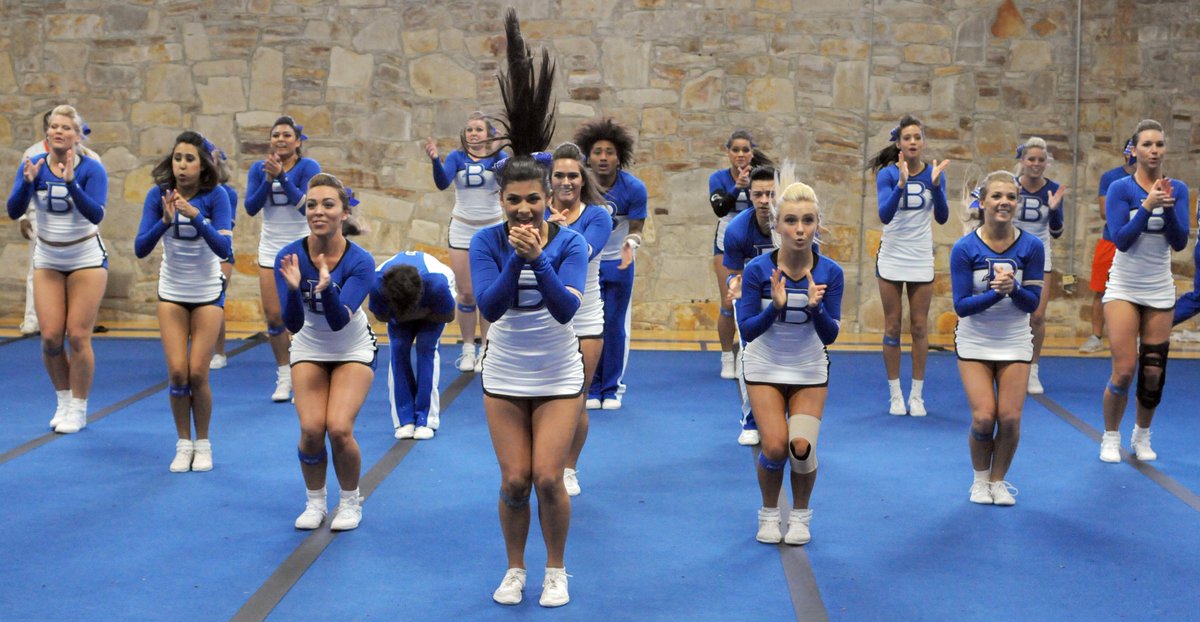BlinnAthletics's tweet photo. Some highlights from tonight's Show-offs for Blinn cheer. Getting ready to defend their national championship! https://t.co/vu3ENklcLz