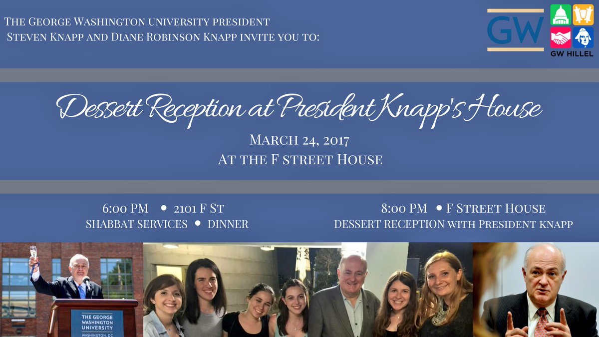 GWPeterK's tweet photo. Wonderful @GWHillel Dessert Reception with President Knapp celebrating our culture of inclusion in #GWU's community. #RaiseHigh #RaiseChai https://t.co/ORI4dO2FWP