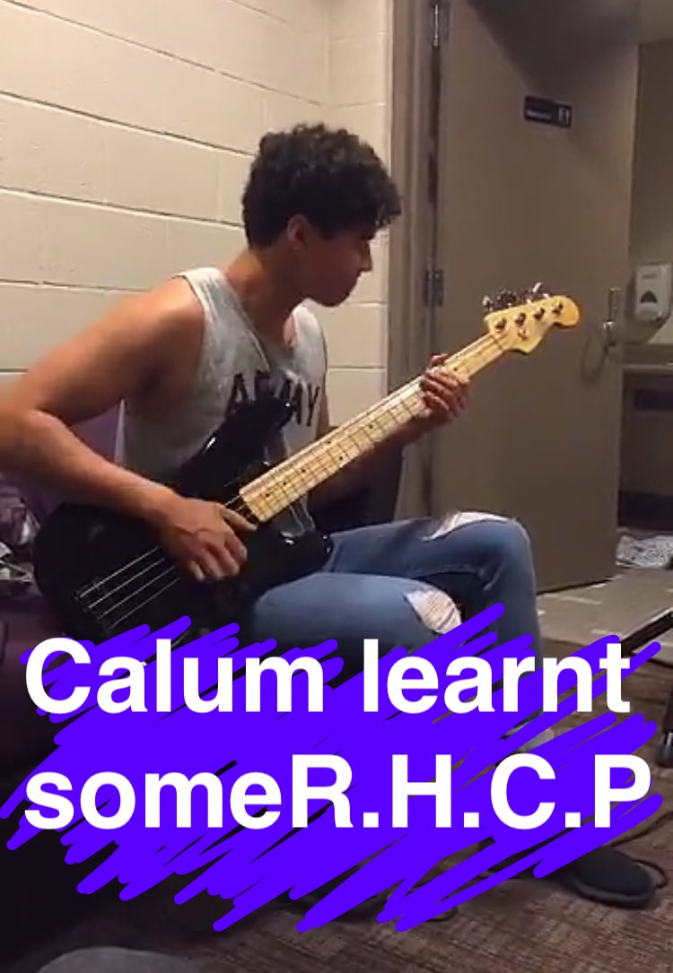 Zackoid's tweet photo. #SLFLTour snaps @Calum5SOS 😁#CalumAppreciationDay https://t.co/smRMB1J686