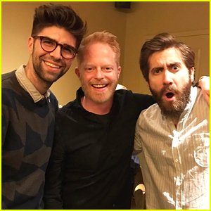 NickHarrys's tweet photo. Jake Gyllenhaal Hangs Out with Jesse Tyler Ferguson &amp; Husband Justin Mikita! - https://t.co/GDKagnBON1 https://t.co/mtEo0kQ6dC