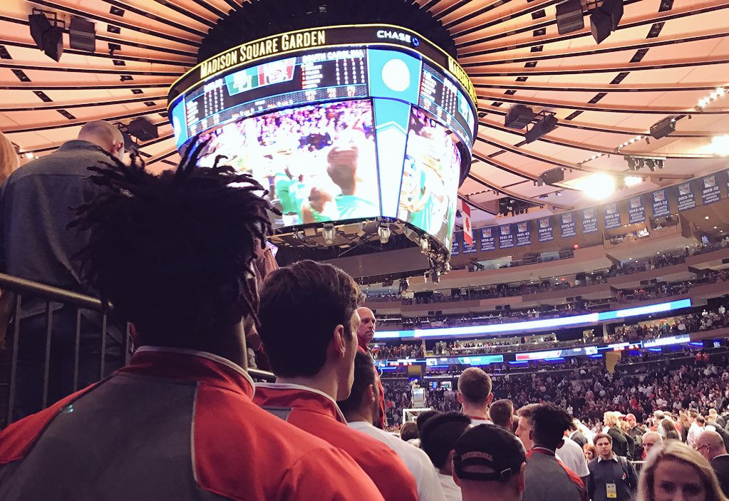 BadgerMBB's tweet photo. 5. Welcome to @TheGarden.

It's our turn next.

#FieldOf16 || #OnWisconsin https://t.co/DWjzmFsbAH