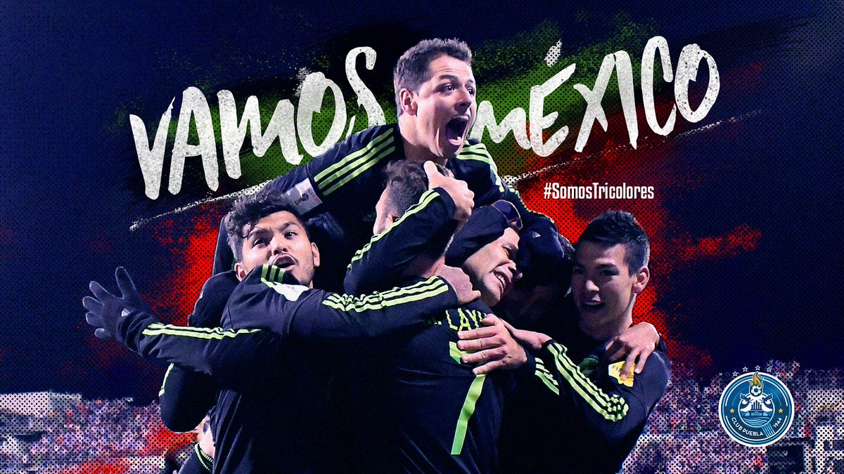 ClubPueblaMX's tweet photo. 🇲🇽🇲🇽¡¡¡VAMOS MÉXICO!!!🇲🇽🇲🇽

•Toda la #BandaCamotera está con ustedes... 👊🏼👊🏼👊🏼

#UnMexicanoNuncaJuegaSolo 
#UnCamoteroNuncaJuegaSolo https://t.co/AllTw5wbXr