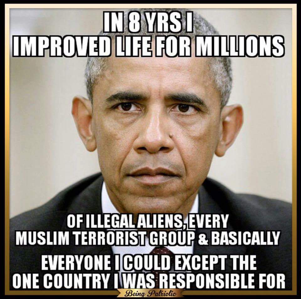 juhhhjgghk's tweet photo. #Obamacare is the greatest thing ever......unless you're an American. For 8 years Obama helped every country but ours. #WorstPresidentEver https://t.co/6viuvIXVNn