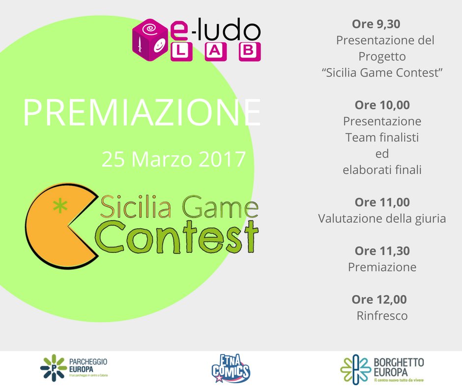 FicoWork's tweet image. Vi aspettiamo al @BorghettoEuropa Catania per un'emozionante mattinata insieme ;)
#SiciliaGameContest