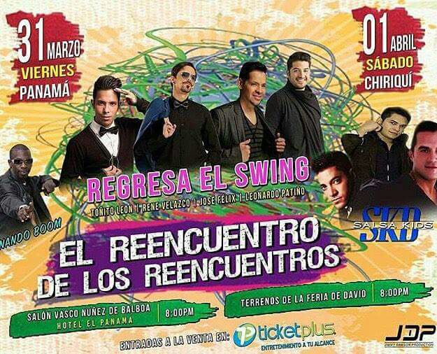 Dakadilu's tweet photo. #Panamá este viernes 31 de Marzo goza con el #ReencuentroDeLosReencuentros #Salserin @swingperu  @losidolosnet https://t.co/621HvErlaX