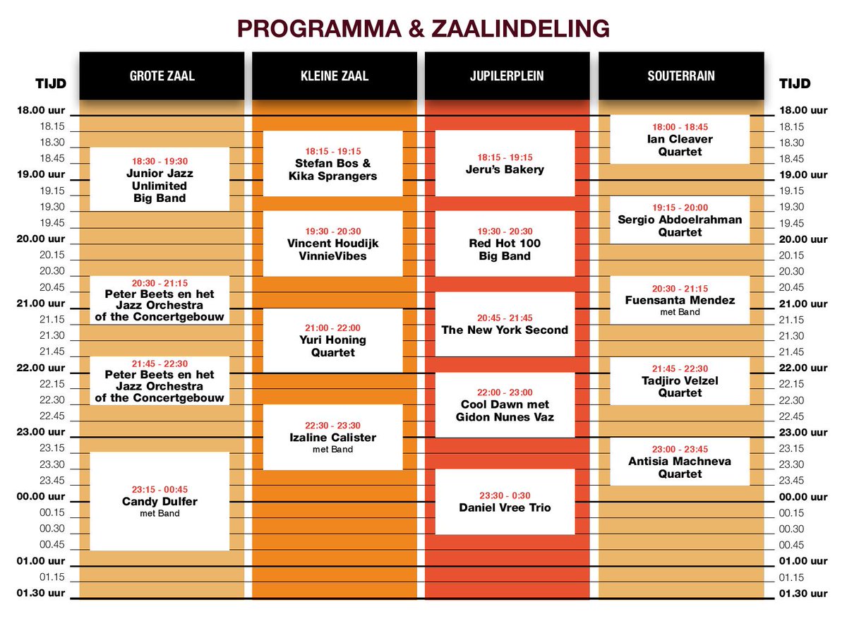 Vanavond is het festival, in <a href="/Spant_Bussum/">Spant!</a>. Optredens vanaf 18:00 uur. Slotoptreden van @candydulfer  Kaarten ook nog aan de kassa te koop.