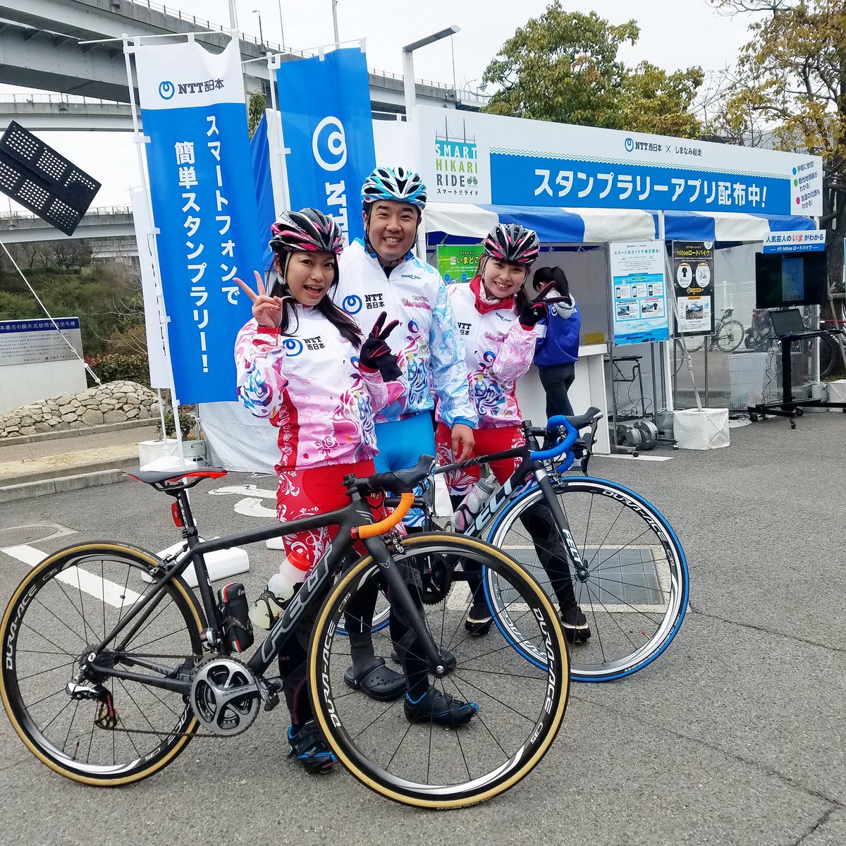 松本奈々 ちゃりん娘 On Twitter 堤下さんとしまなみ縦走 1日目無事終了 約8時間生中継でしゃべりぱなしでの完走すごいです ちゃりん娘は明日も引き続き頑張ります しまなみ縦走 いまどこプラス 堤下さん ちゃりん娘