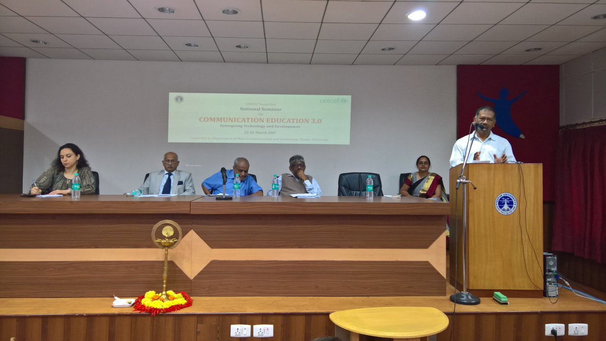 IdeosyncMedia's tweet photo. At the @TezpurUniv 'Communication Education 3.0' conference. Interesting discussions on trends in #commedu ahead! @UNICEFIndia @RaniaEssawi https://t.co/RKcMWiWYpM