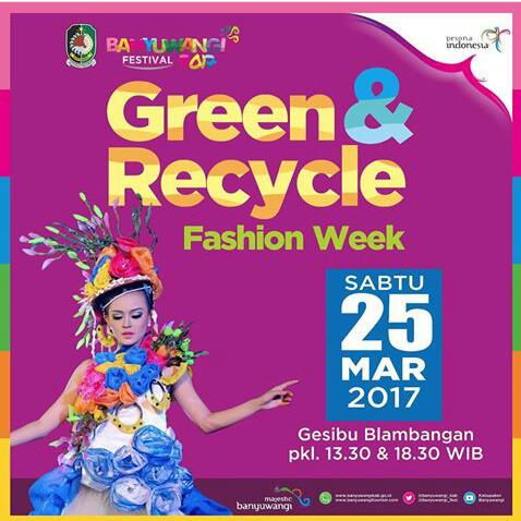 Silahkan menuju Gesibu Blambangan Bwi ya tweeps..
#Bfest "Green &amp; Recycle Fashion Week" akn sgra dimulai siang ini..
Yuk ramaikan!!! <a href="/Rio_WL/">Rio WL</a>