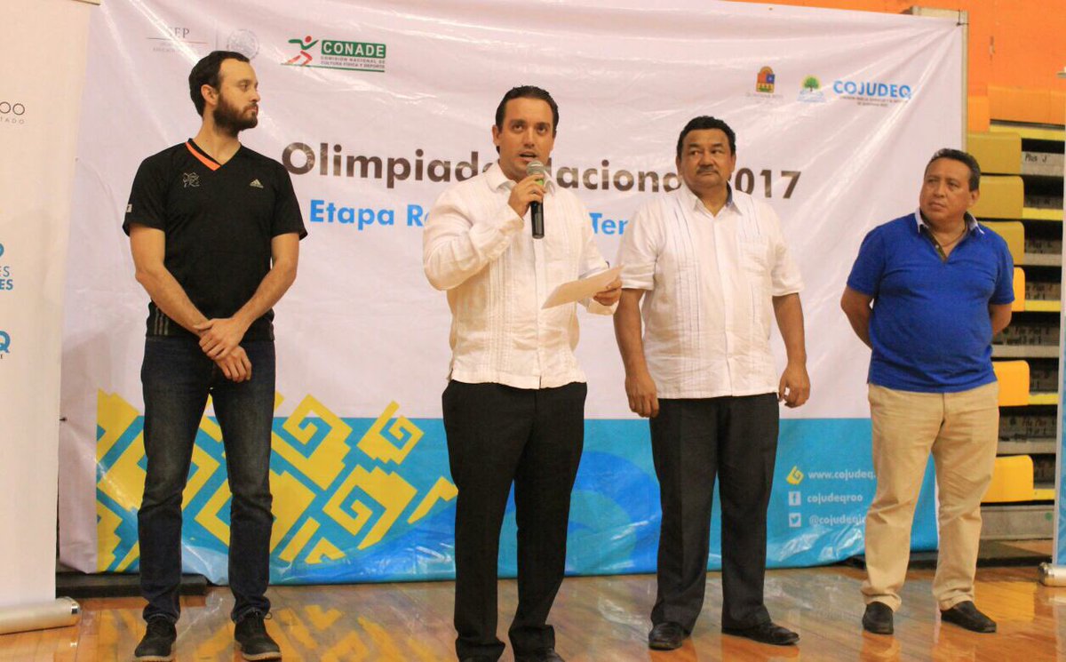 dmgcancun's tweet photo. Fue un placer estar presente e inaugurar la fase regional de tenis de mesa en el poliforum de Cancun. Mucha suerte y que gane el mejor. 🏓🥇🏆 https://t.co/AplAxQs6ae