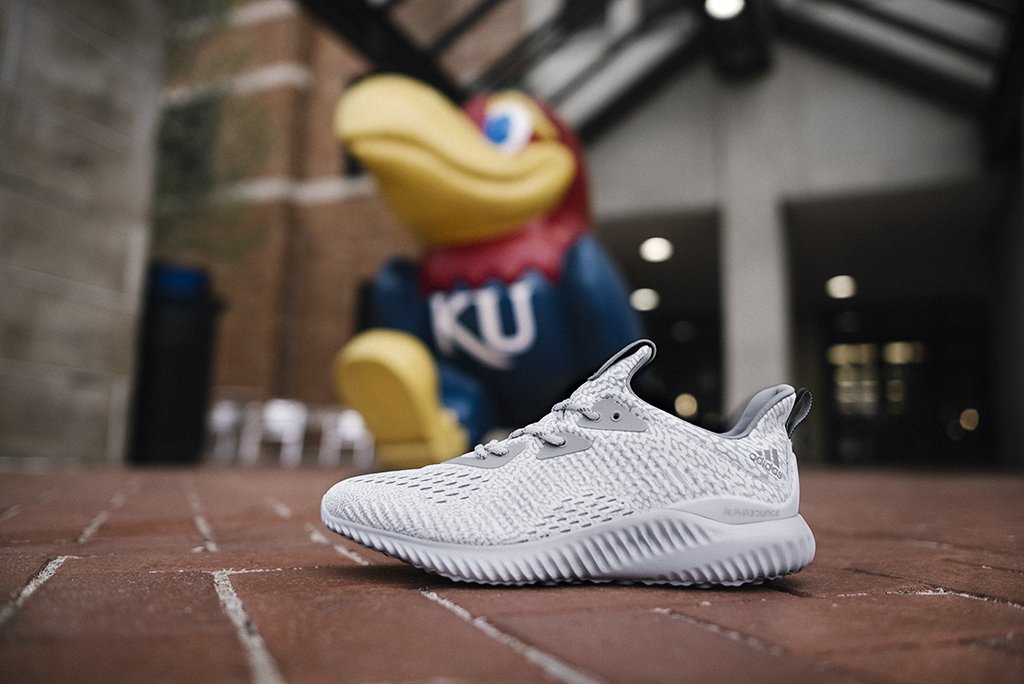We 👀 you, Lawrence. Follow us here &amp; tweet your pride for <a href="/KUHoops/">Kansas Men’s Basketball</a> and #alphabounce for a chance to win some kicks.