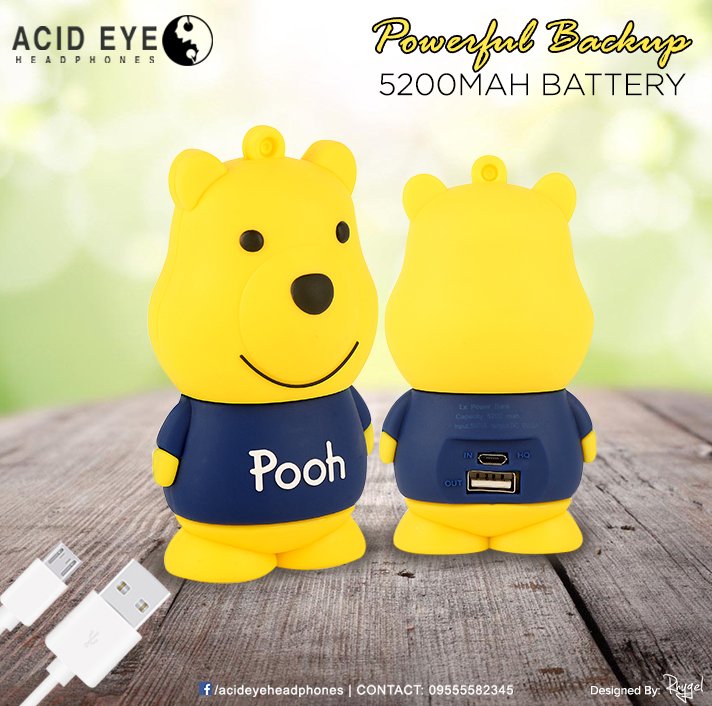acideyeofficial's tweet photo. Acid Eye #acideye #powerBank #mAhBattery #Backup #BatteryBackup #Pooh #Cool_PowerBank. https://t.co/MMMKLUxOkV
