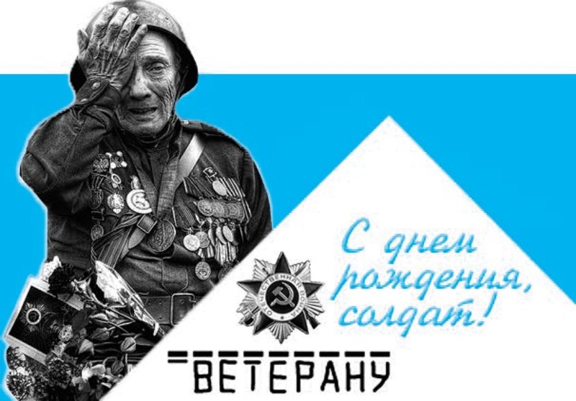 Открытки ветерану с днем рождения