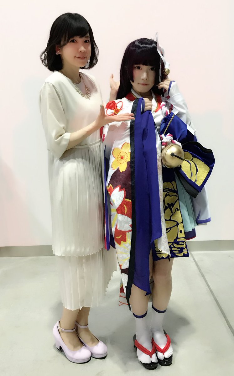 ট ইট র 諏訪彩花 そして陰陽師ステージに一緒に出演した覚醒雪女ちゃん う うううう美しい 可愛い コスプレの皆さん 本当に素敵でかなり興奮しました ありがとうございました 陰陽師jp