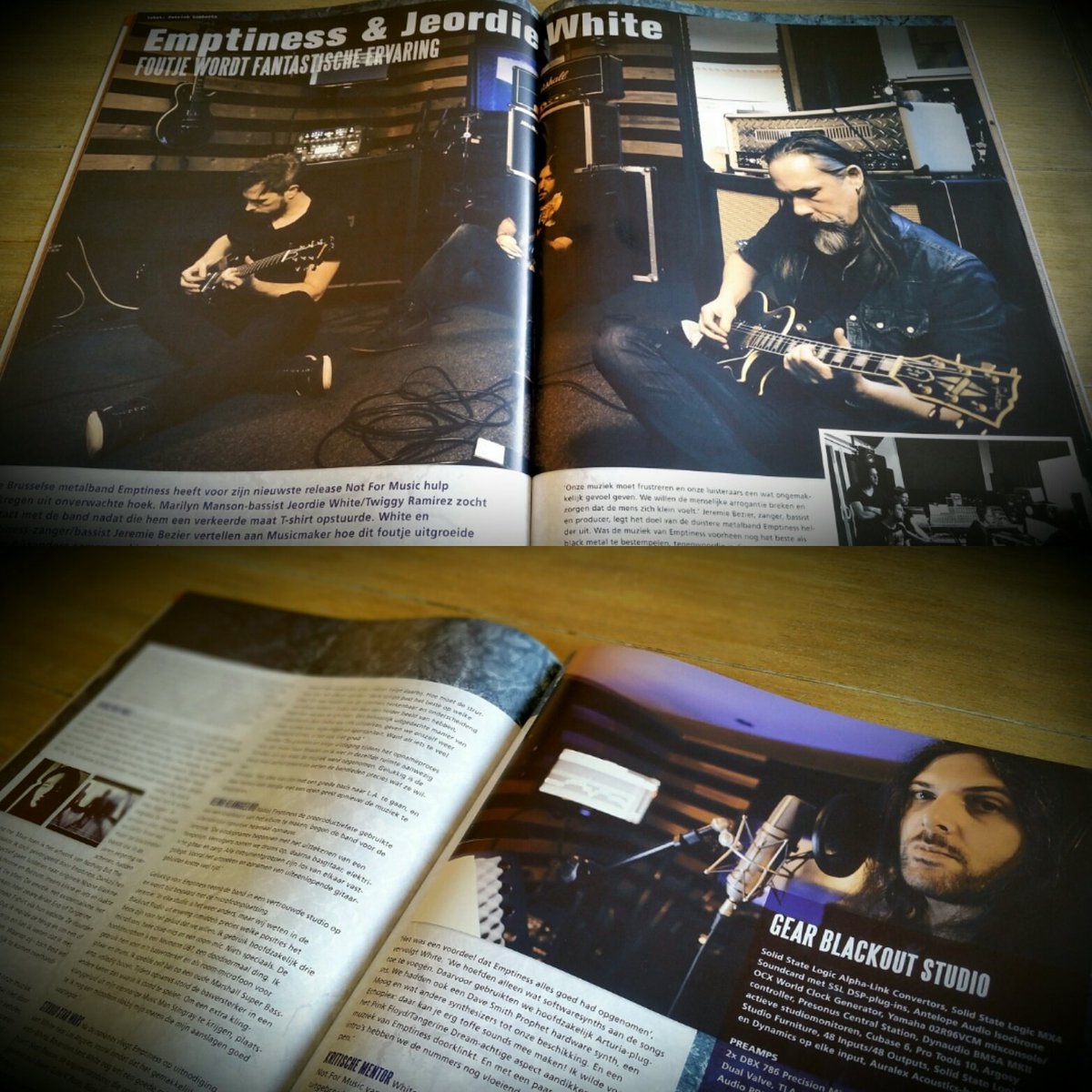 My interview with Emptiness and Jeordie White in Musicmaker (NL). #newmusic