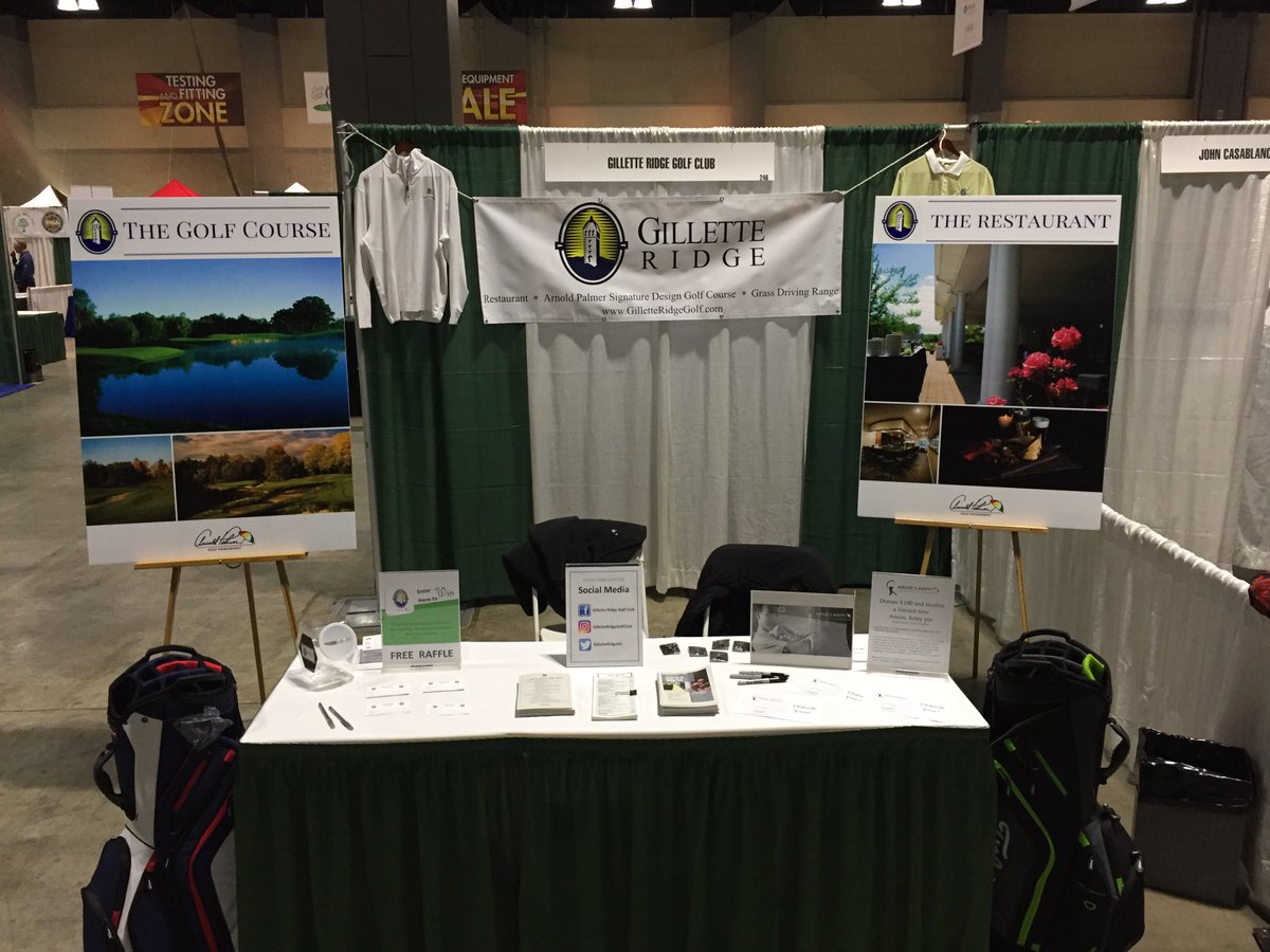 GilletteRidgeGC's tweet photo. Come see us at the CT Golf Show today. We’d love to talk golf...
#CabinFever #CTGolfShow #GolfInNewEngland #GilletteRidgeGolf #FreeRaffle https://t.co/1Mtjp7xKmT