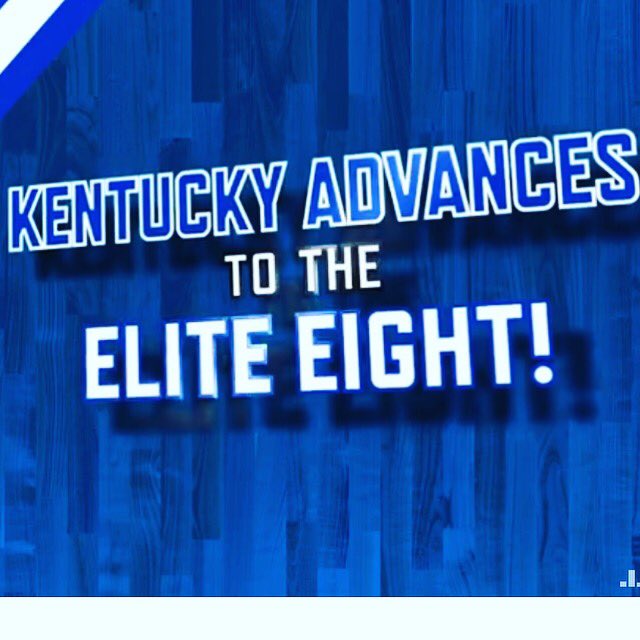 SuzyFHomemaker's tweet image. #elite8! Whoop Whoop! Coach Cal got his #memphis redemption! #bbn #wildcats #kentucky #gobigblue
