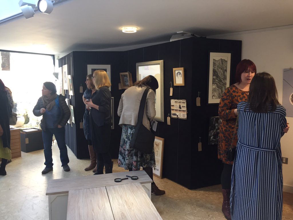 PKCreates's tweet photo. Lovely collection of artwork @ @pvaforum Traces exhibition @RoyalScotGeoSoc, open during #Platform till Sat 1 Apr @PerthCityCentre #go&amp;see https://t.co/hWD9J5KMmv