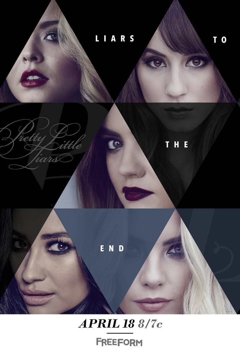 sseriesbr's tweet image. Pôster oficial da 7B de Pretty Little Liars. Coração não vai aguentar de saudades dessas meninas ❤
