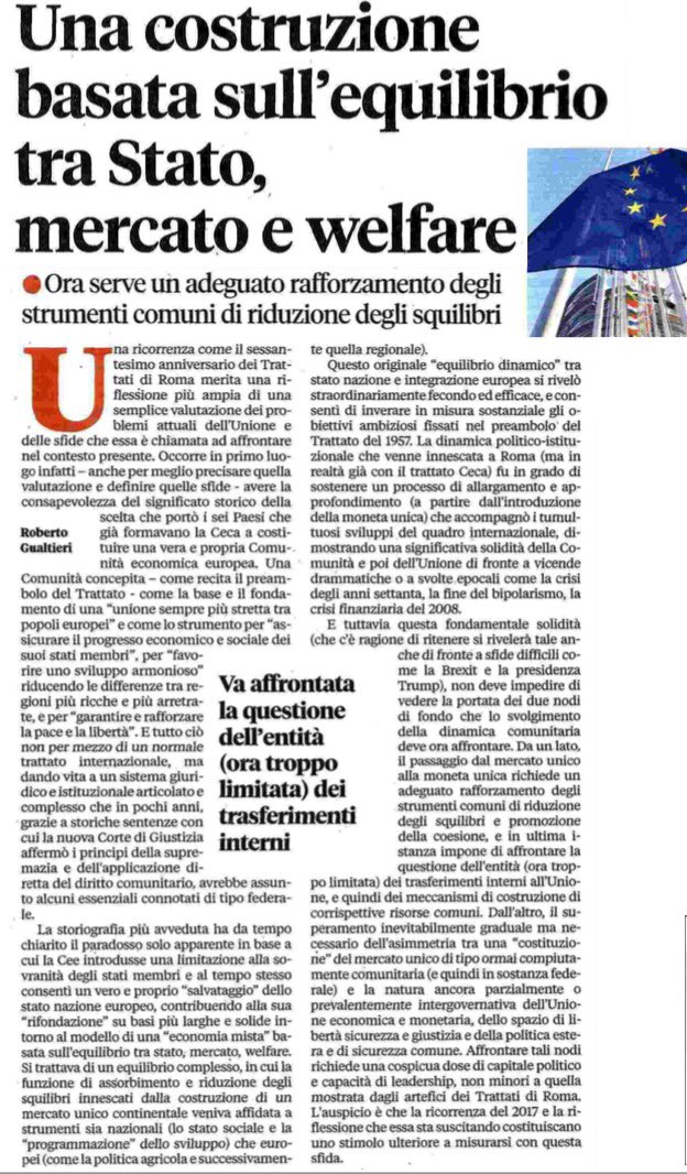 iDemLab's tweet photo. #Europa: una costruzione basata sull'equilibrio tra Stato, mercato e welfare | di @gualtierieurope https://t.co/MoVmeX1Lyp
