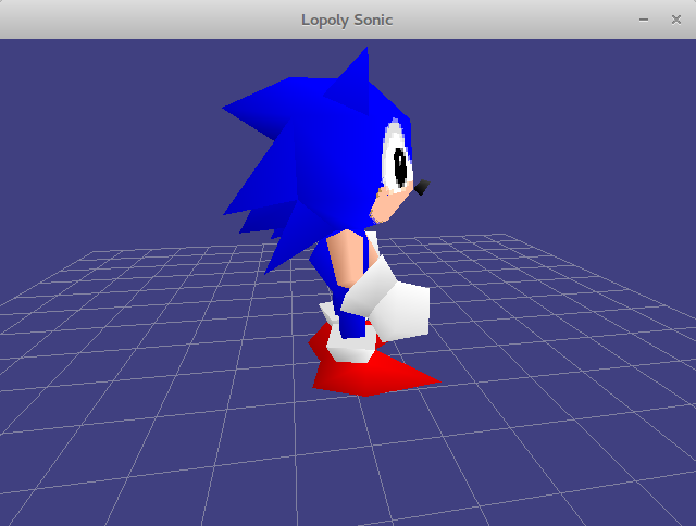 Lowpoly Sonic