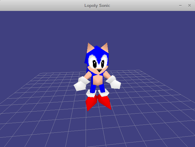 Lowpoly Sonic
