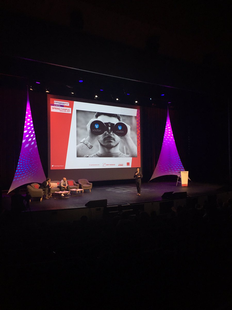 lpawlicz's tweet photo. #SpringCampus @vooter_world sur scène ! Donner son avis sur les projets de sa ville. Bravo ! @CroissancePlus @2Spark_company https://t.co/CNgJXamG7S