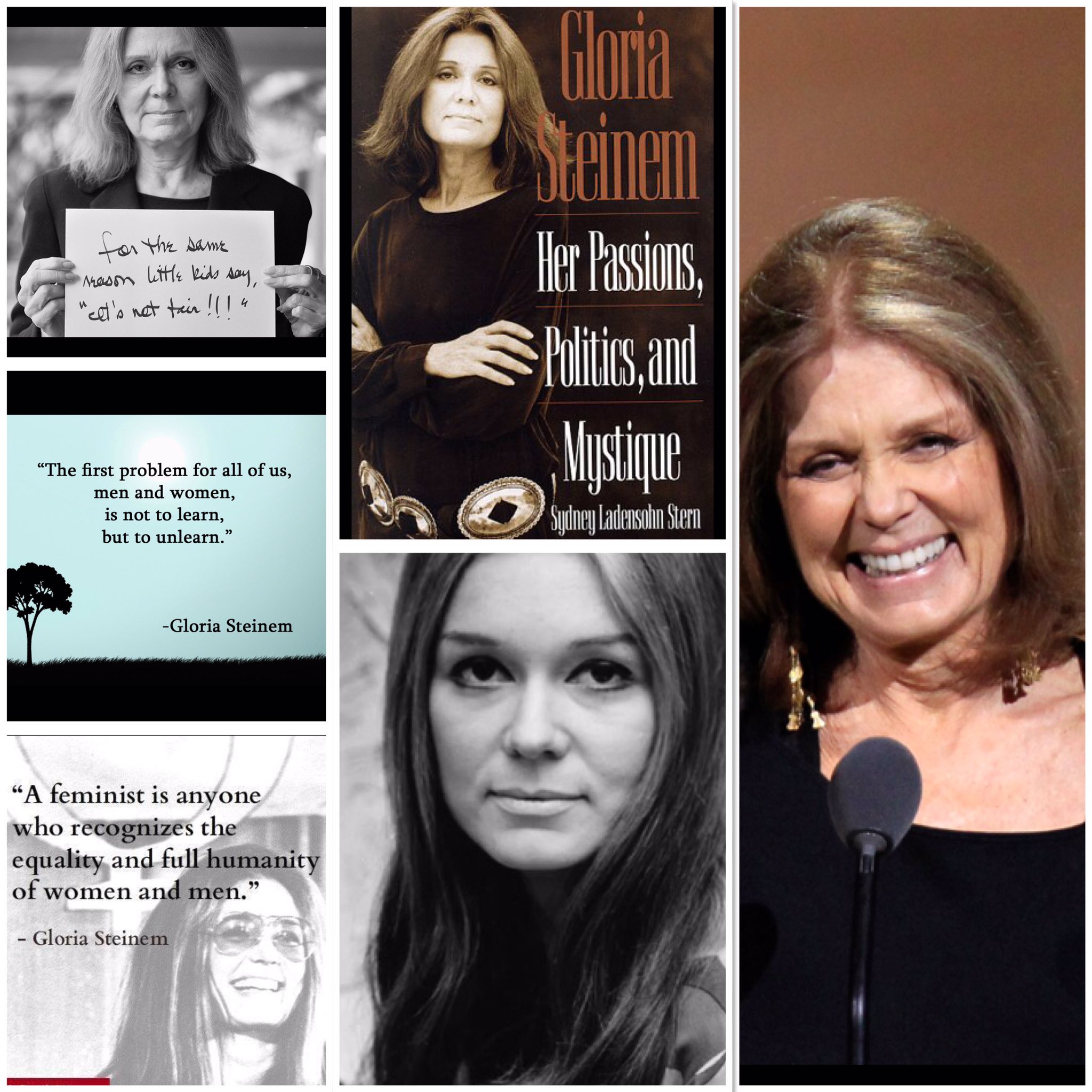  March 25th
Happy 83rd Birthday 
Gloria Steinem was born March 25, 1934, in Toledo, Ohio. 