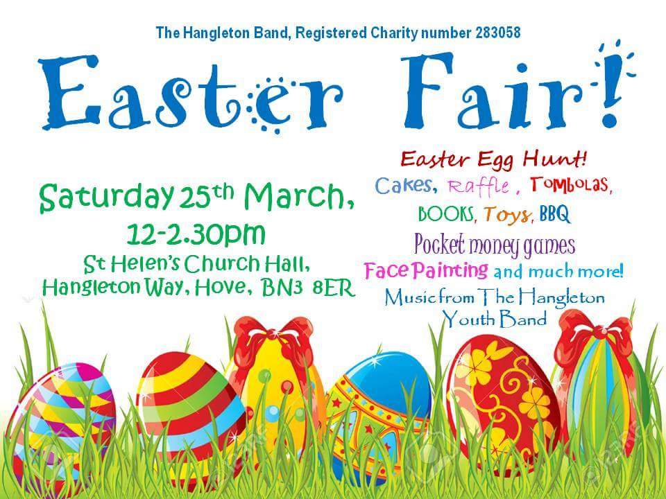 Roll up roll up! Sun is shining, so come along and visit our Easter Fair!