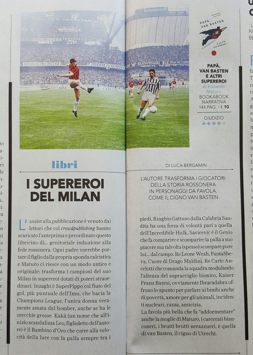 edohermano's tweet photo. Papà, Van Basten e altri supereroi su @SW_SportWeek della @Gazzetta_it. 
@papavanbasten https://t.co/O2qW8SgzsQ