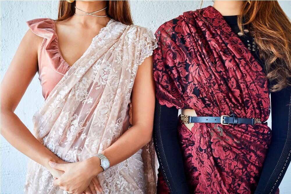 HouseOfMisu's tweet photo. Saree styling with INTRIKA Designs. Free world wide shipping. #misustyle https://t.co/06vTV94ijo