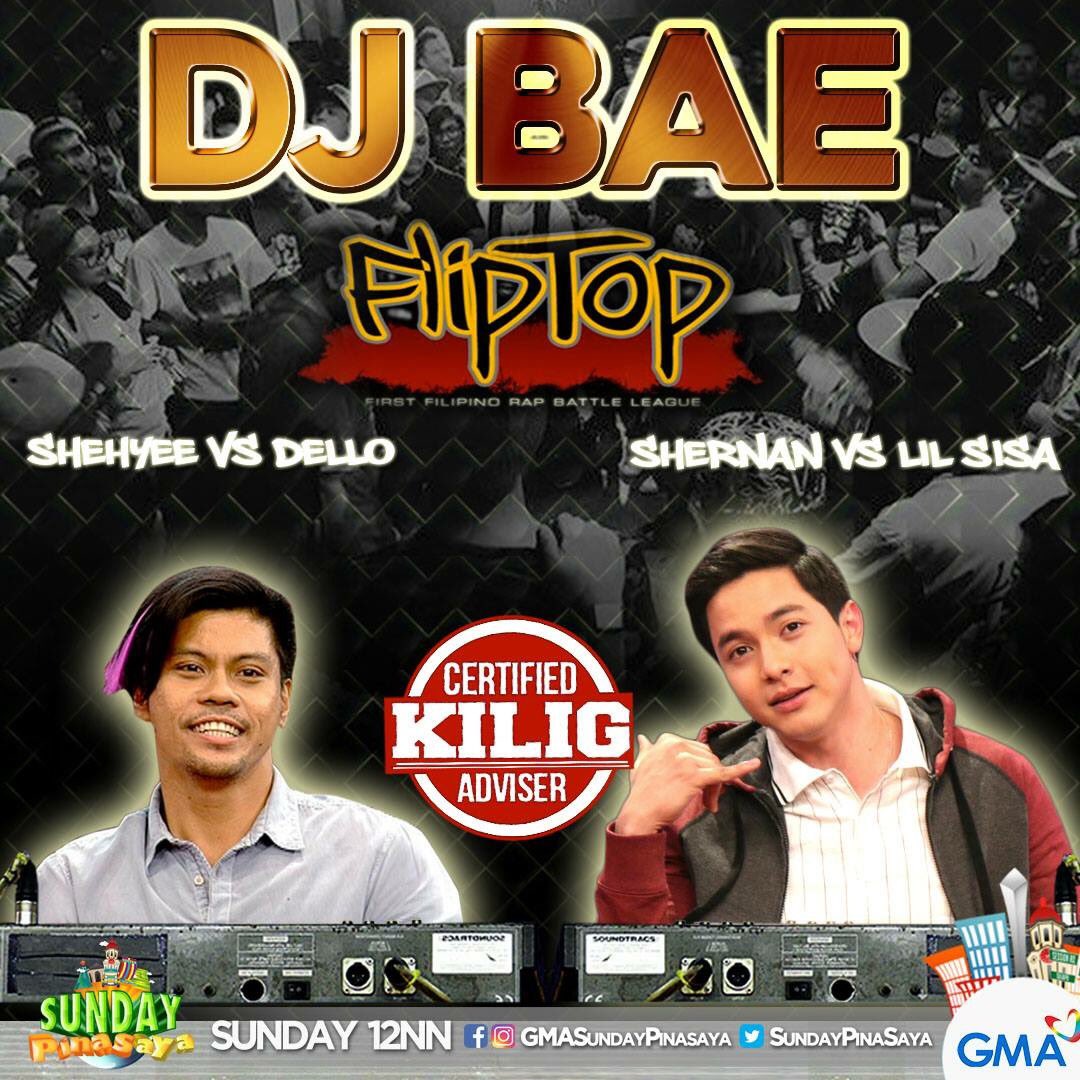SundayPinasaya's tweet photo. Palupitan at pagaligan ng freestyle rap sa DJ Bae! #SPSMarSaya @IamJNapoles @aldenrichards02 https://t.co/68ULxocriy