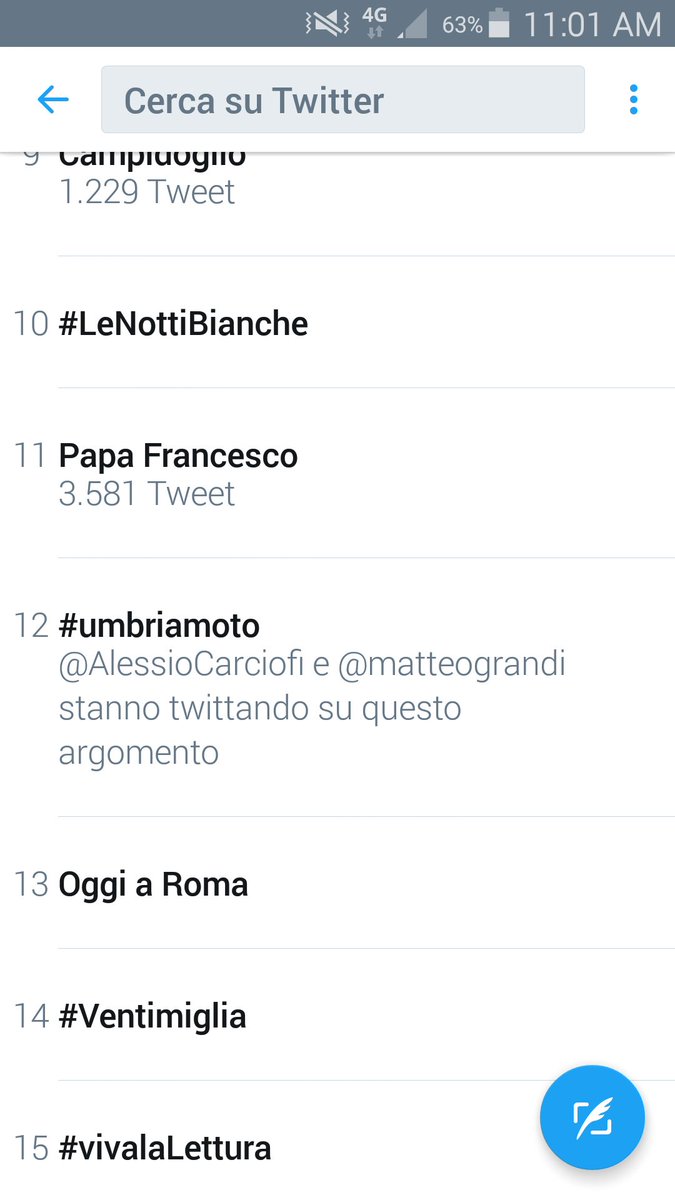 Vadodifritto's tweet photo. #umbriamoto di tendenza...subito dopo Papa Francesco.....non male... :-) https://t.co/jcNAeeItEs