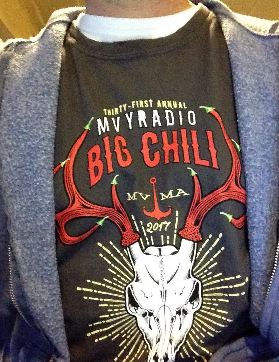 mvyradio's tweet photo. Big Chili t-shirts will be on sale at the event, thanks to Soft As A Grape Martha's Vineyard! https://t.co/XCHKkmoGll