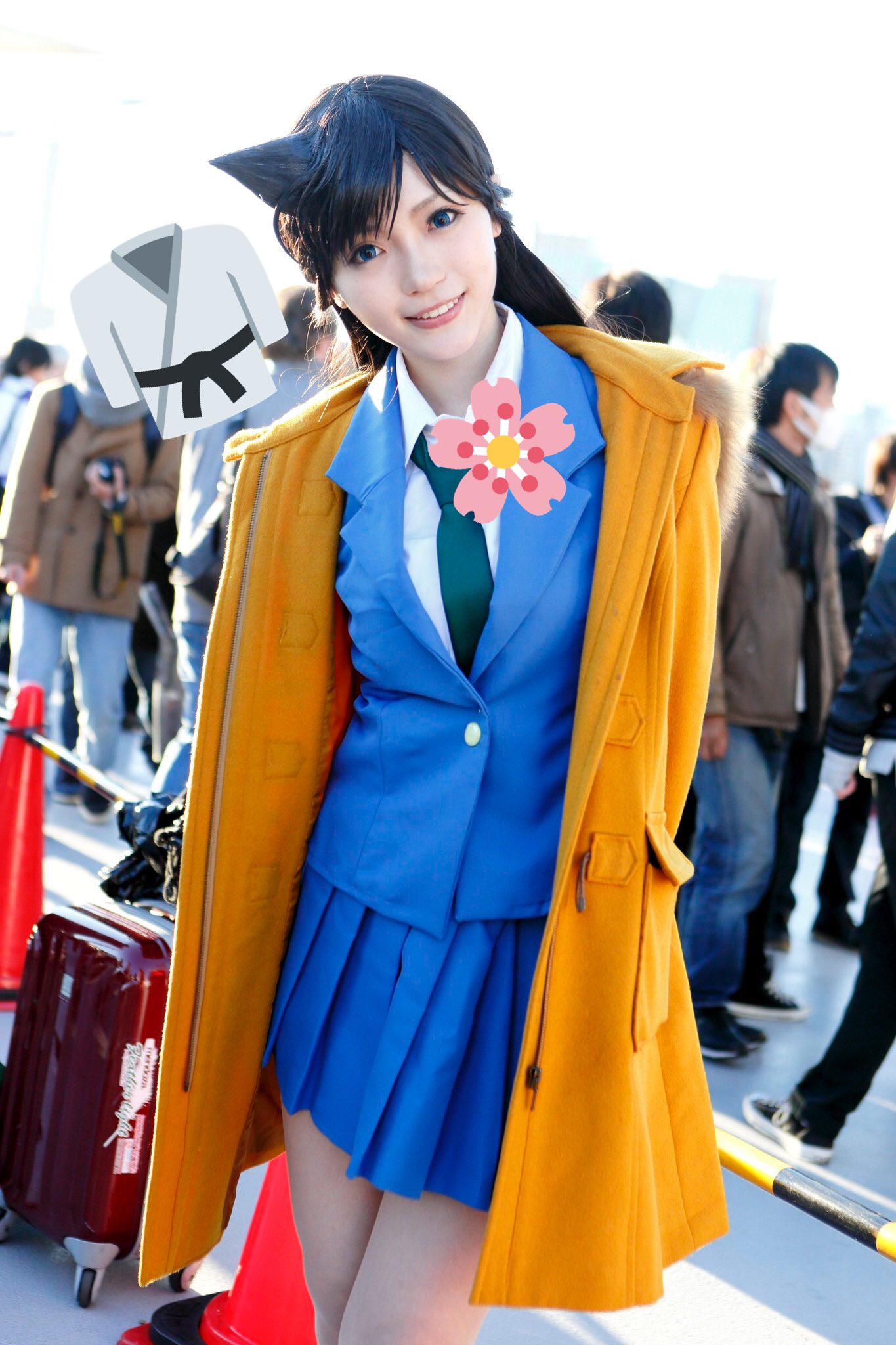 毛利蘭 コスプレ 名探偵コナン 30周年 毛利蘭 コスプレ衣装 ウィッグ·靴