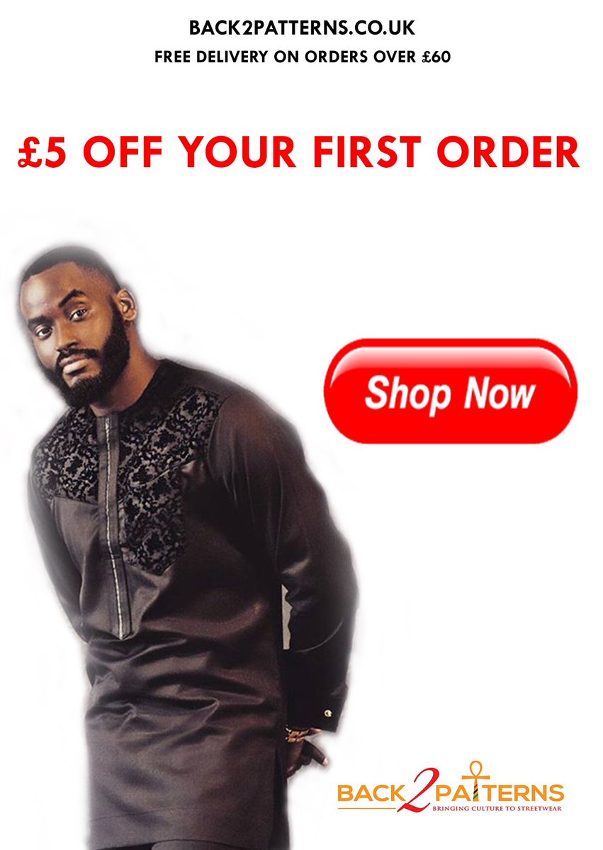 Back2Patterns's tweet image. New customers receive £5 off Shop Now! #Back2Patterns #AfricanClothingLondon #AfricanFashion #AfricaUk