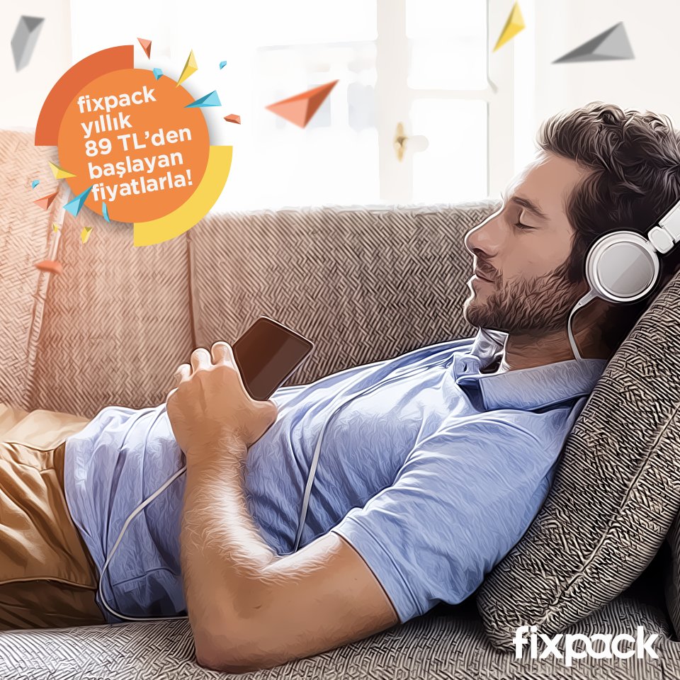 fixpacktr's tweet photo. İşte çok rahat bir koltuk; ama Serkan’ın kafası kadar değil. Sen de telefonunu #fixpack’le, Serkan gibi kafan rahat olsun! https://t.co/x8SoSkpiKy