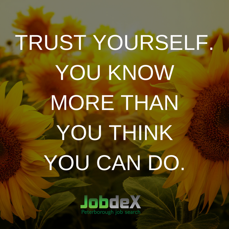 Trust that you will find a great job when your time comes... Have an inspiring Saturday, everyone! #JobDex