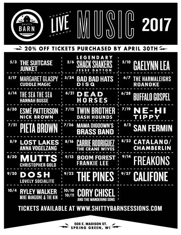 Shitty Barn Sessions On Twitter Here It Is Tickets Go On Sale
