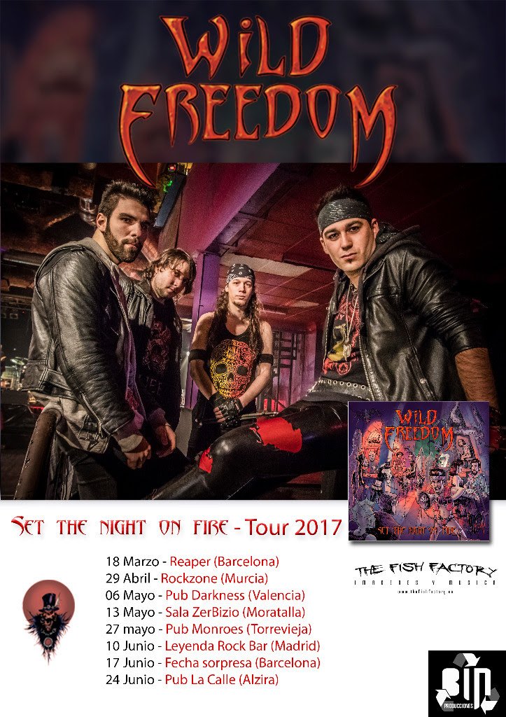 WILD FREEDOM arrancan su gira para presentar "Set The Night On Fire"

goo.gl/JY4hEu <a href="/WildFreedomRcks/">Wild Freedom</a> <a href="/TFFdiscografica/">The Fish Factory</a>