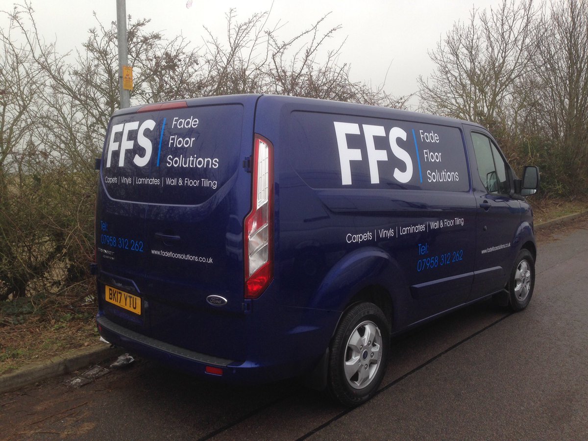 Latest van graphics for Fade Floor Solutions - nice abbreviation!