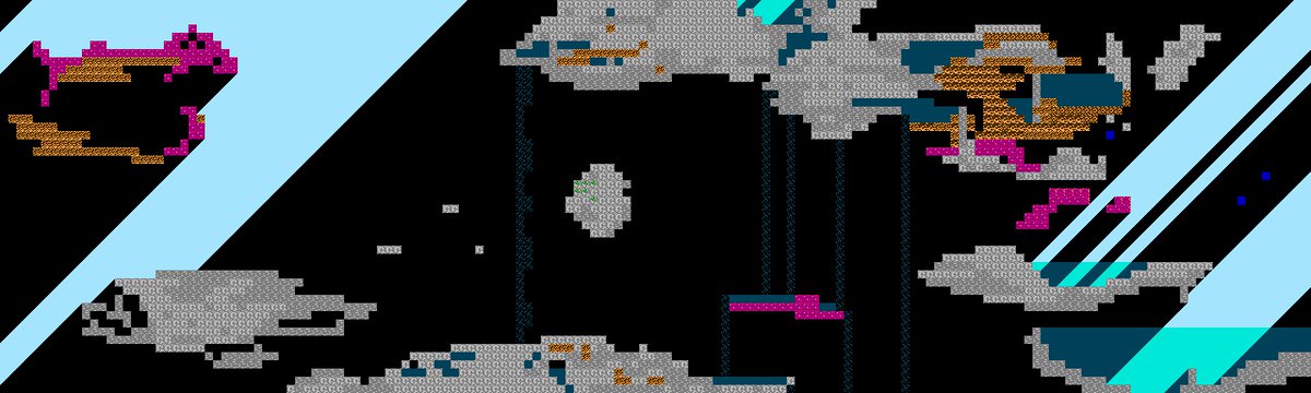 nodepond's tweet image. The current state of the cave-map. #pixelart #screenshotsaturday #levelmap #pyxel