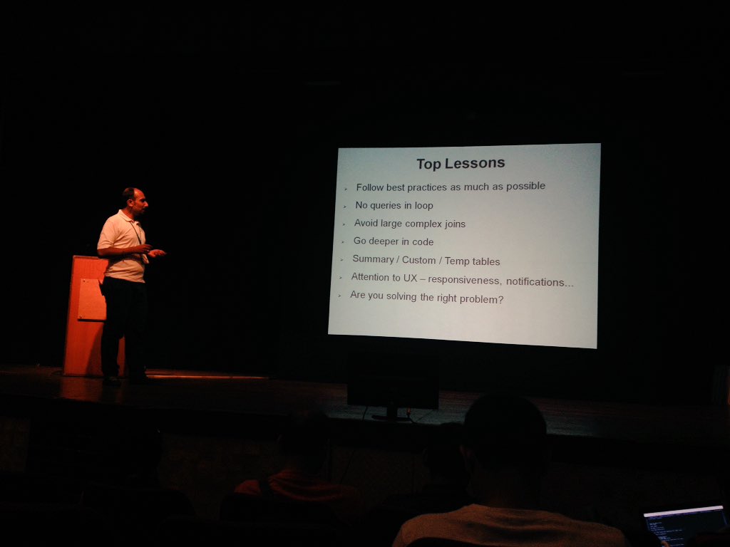 niravmehta's tweet photo. Top lessons in #WordPress query optimisation when you have large datasets. #WCMumbai @ParswaniTarun @storeapps https://t.co/qH2sZq7rIn