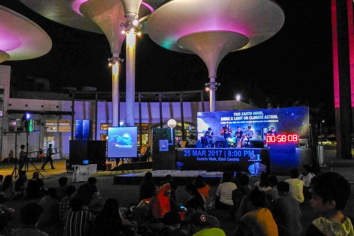 At 58 minutes before shut-off. #changeclimatechange #EarthHour2017 #EarthHourPH2017 #ETONCentrisPH